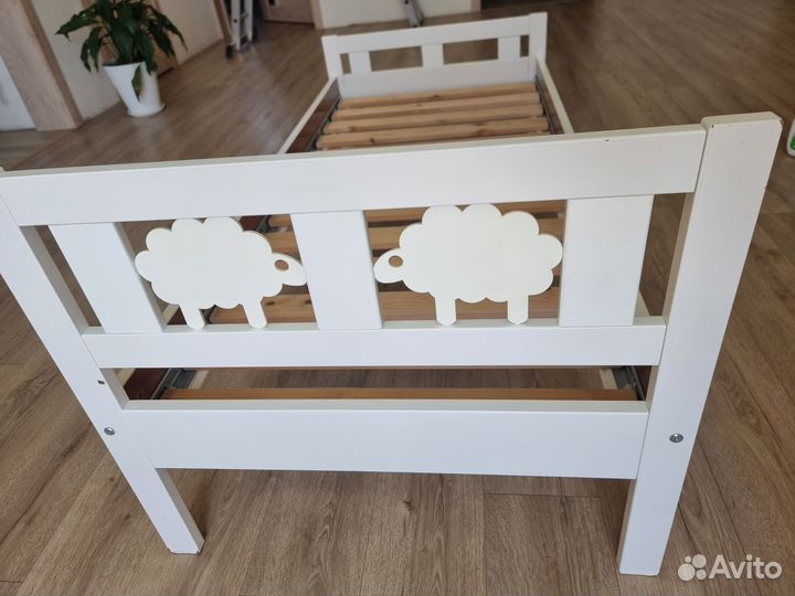 Детская кровать IKEA с бортиками 75 на 165