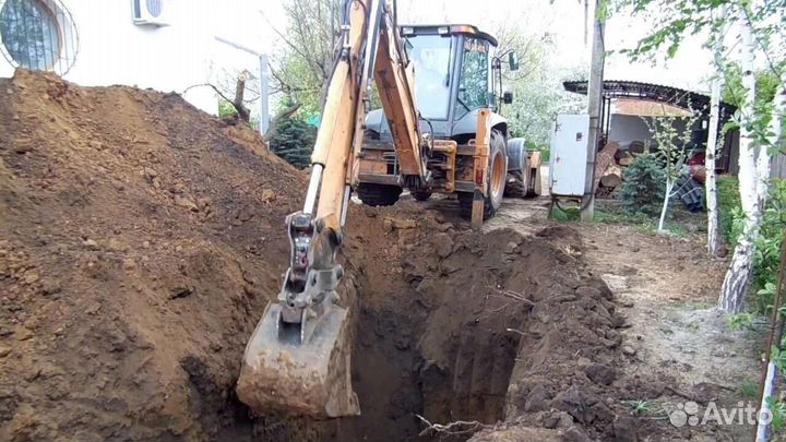 Услуги экскаватора погрузчика