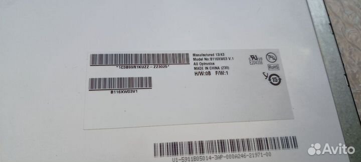 Матрица для ноутбука 11.6 40pin