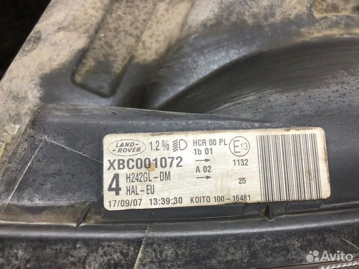 Фара левая Land Rover Discovery III 2007 г