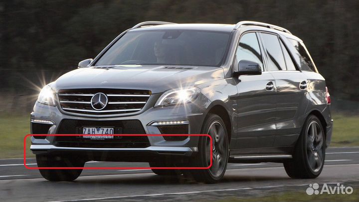 Передний диффузор Mercedes-Benz W-166 ML 63