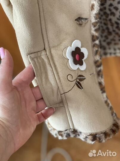 Куртка дубленка на девочку