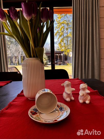 Чайная пара Полевые цветы, Песочное 1959 г