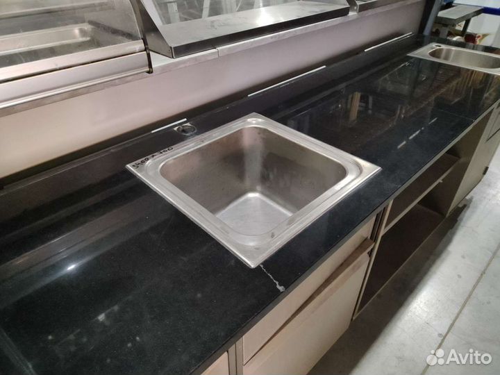 Стол - тумба с каменной поверхностью 3400/700