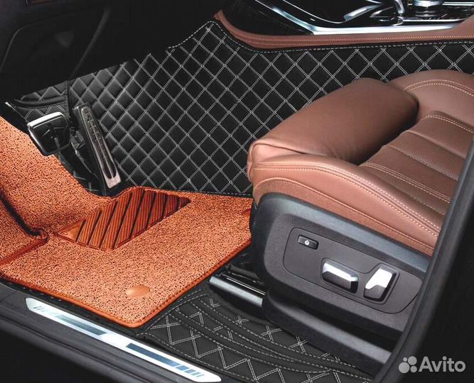 3D Коврики Mercedes S E Класс из Экокожи
