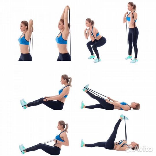 Эспандер резиновый. Набор фитнес-эспандеров