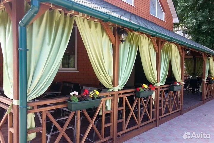 Уличные шторы в беседки ресторан кафе