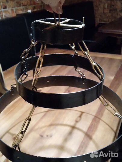 Люстра металическая в стиле ретро