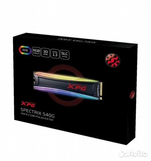 Ssd m2, 2TB, Adata Xpg Spectrix s40g rgb, новый