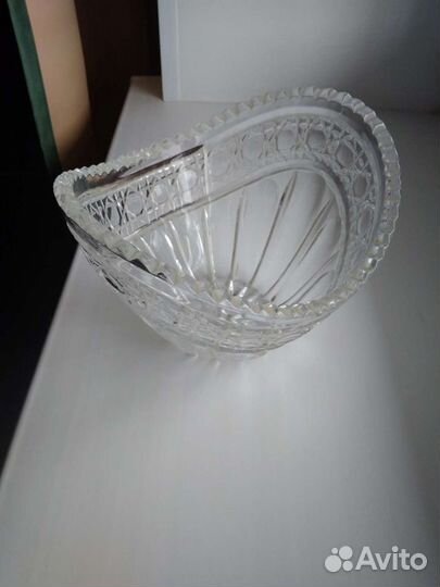 Хрустальная салатница (ваза, конфетница)