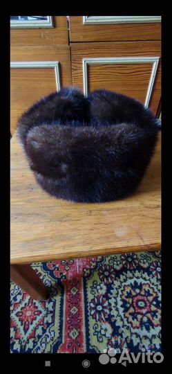 Норковая шапка мужская ушанка