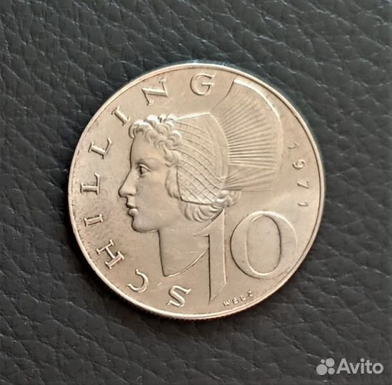 Австрия 10 шиллингов 1957-71 г.г. / серебро 12 шт