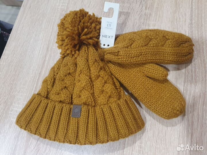 Шапка варежки