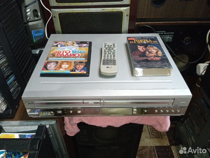 Видеодвойка LG DVD+VHS стерео пишущий