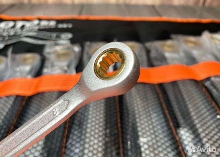 Набор ключей с трещеткой 14в1