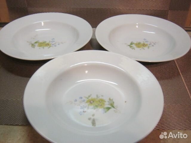 Тарелки Красный фарфорист СССР