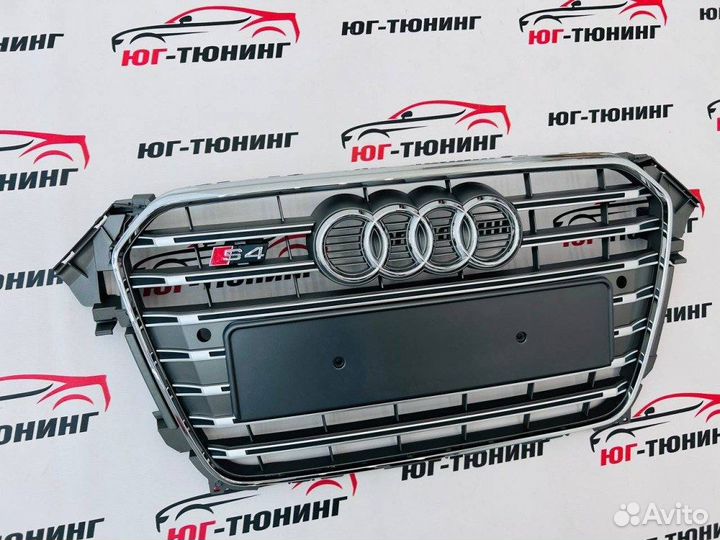 Решетка в стиле S4 на Audi A4 B8 рест дизайн 2