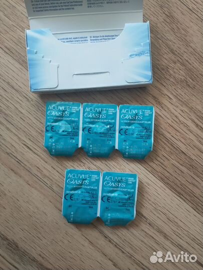 Линзы acuvue oasys двухнедельные -4.75 8.4