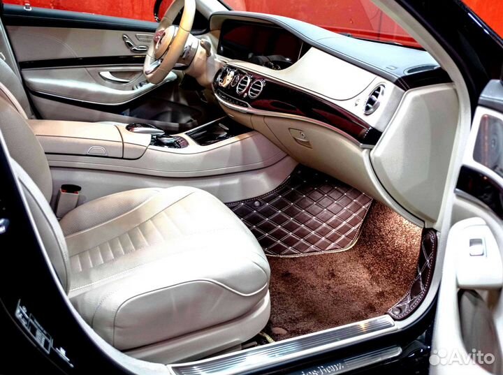 Автоковрики на Mercedes-Benz w222 2019г