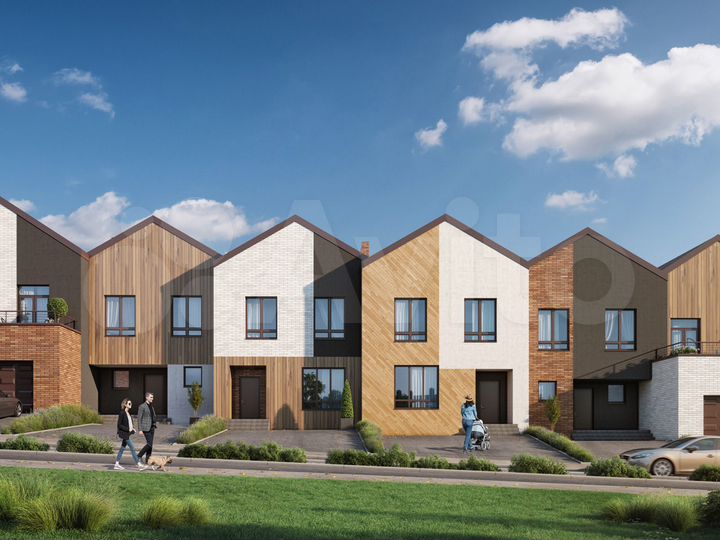 Таунхаус 160,9 м² на участке 1 сот.