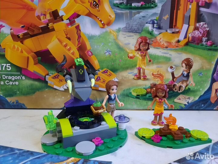 Дракон огня оранжевый, конструктор Lego Elves