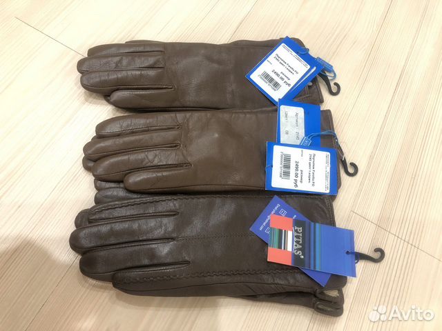 Перчатки женские кожаные новые