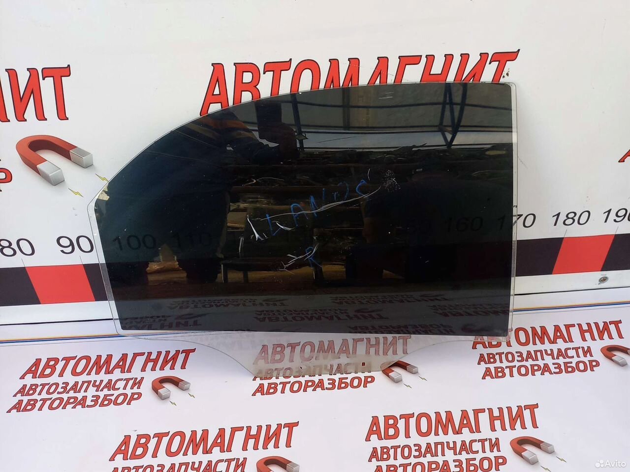 Стекло заднее правое Шевроле Ланос