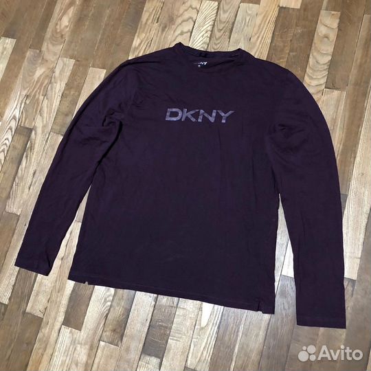 Хлопковый лонгслив кофта Donna Karan New York S