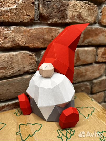 Гномик новогодний, подарок/украшение дома