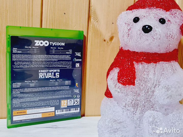 Игра ZOO Tycoon + Kinect Sports Rivals Xbox One бу