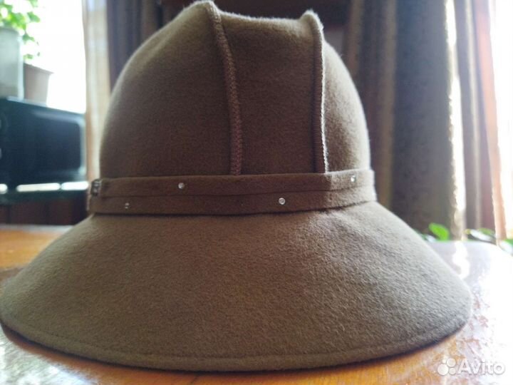 Шляпа фетровая женская, демисезонная