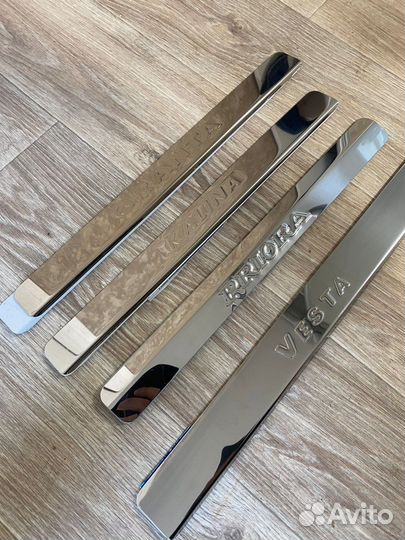 Накладка на пороги веста приора гранта