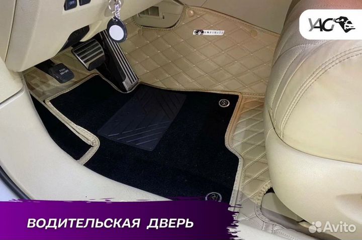 Автомобильные 3д коврики из экокожи