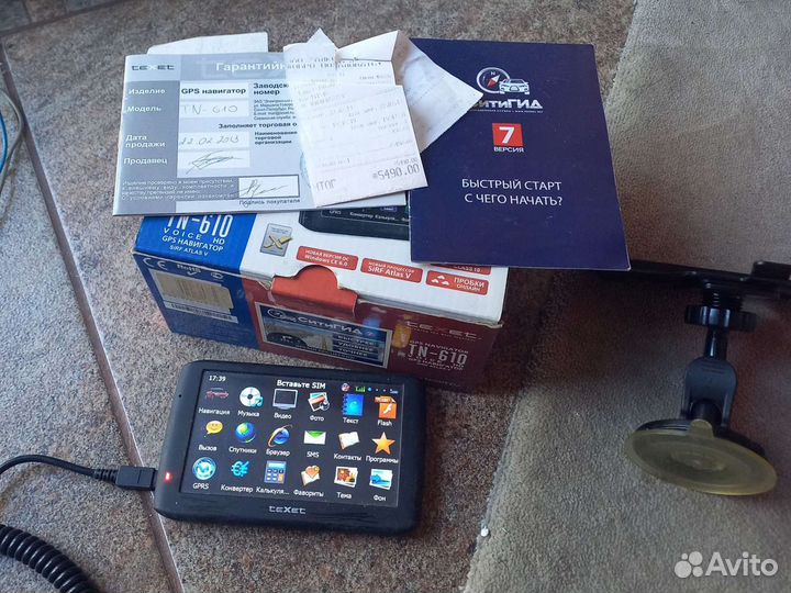 Gps навигатор text TN 610