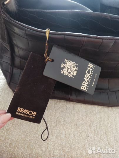 Торг Сумка Braschi соболь кожа новая