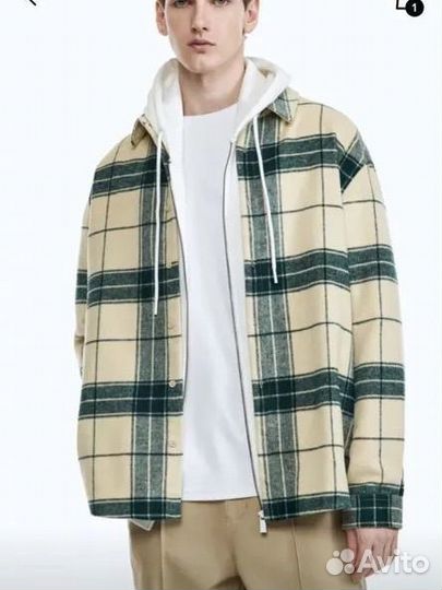 Рубашка в клетку befree мужская L