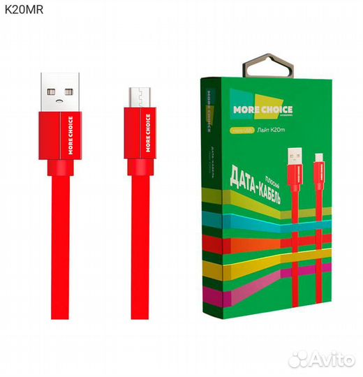USB кабель More choice K20M microUSB (M) - USB Ty