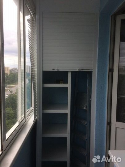 Шкаф с рольставнями на балкон по вашему эскизу