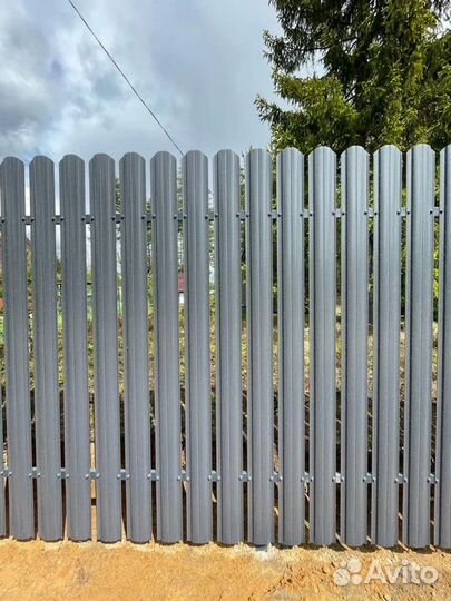 Забор из евроштакетника 30 м