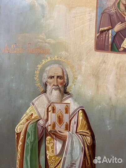 Икона Вонифатий и Александр 19 век