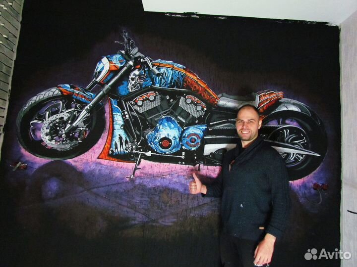 Роспись стен граффити художник