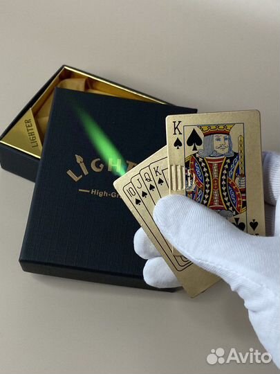 Зажигалка газовая Карты