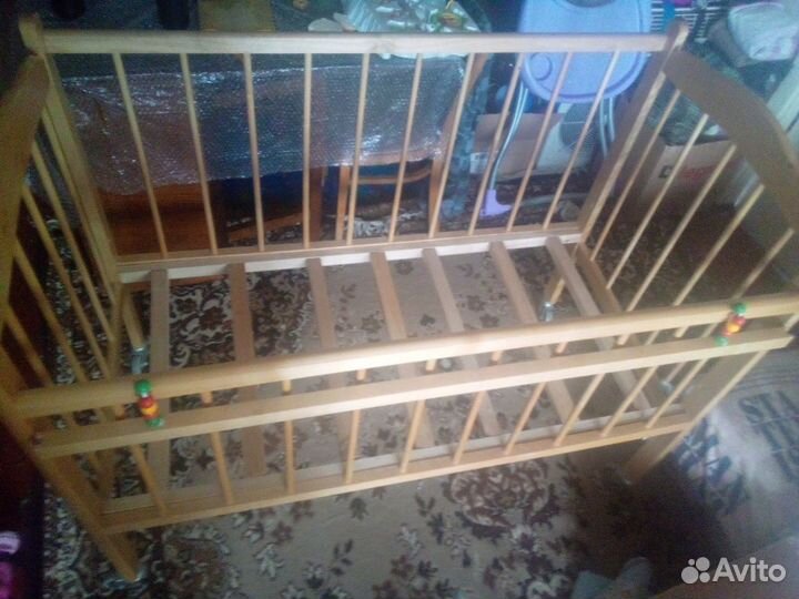 Кровать+ матрас+бортики в кроватку+ балдахин+ держ