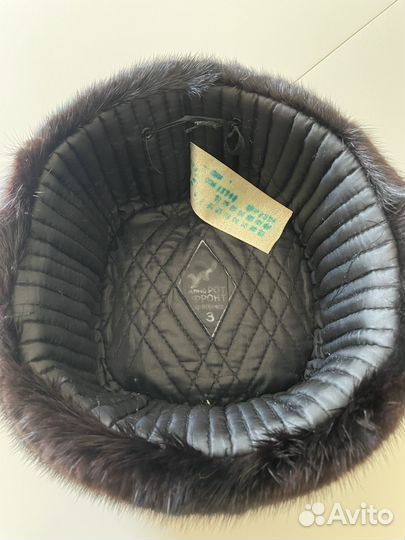 Норковая шапка мужская ушанка