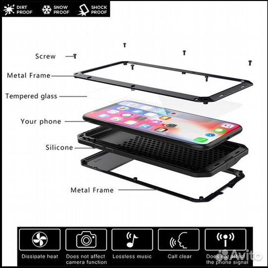 Бронированный чехол для iPhone 12 mini