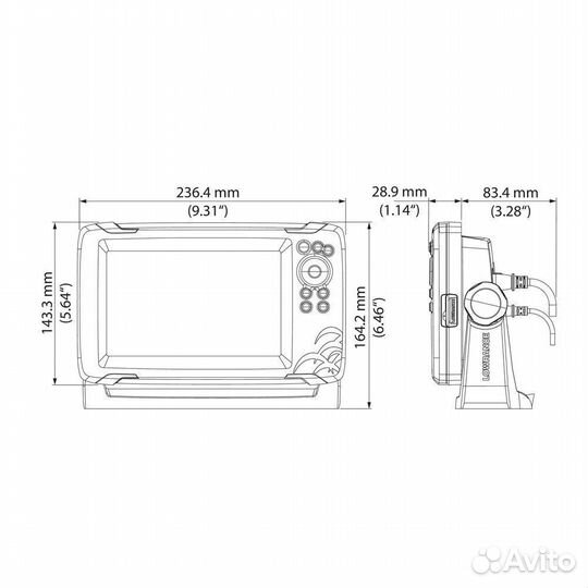 Эхолот Lowrance Hook Reveal 7 83/200 HDI ROW