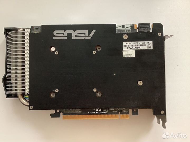 Видеокарта Asus Strix GTX 960 4gb