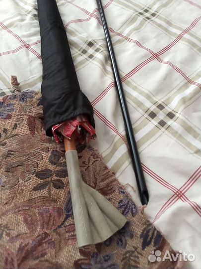 Зонт ретро хлопок, большой. Фаб.Заря.Одесса.ссср