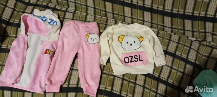 Тёплые вещи на девочку 80р