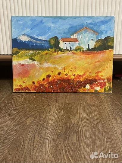 Картина на холсте,природа, дача